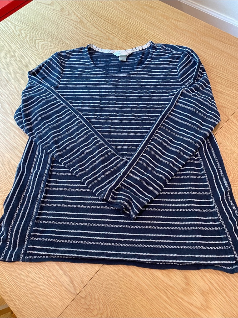Christopher & Banks striped knit top Sz L